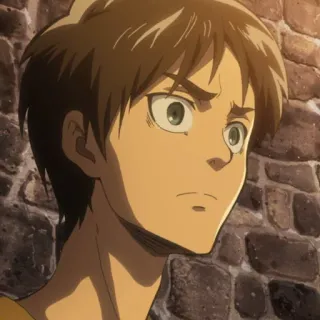 🗡 Eren Yeager Attack on Titan Anime, Eren, Attack on Titan, Personagem, Masculino, Adolescente whatsapp sticker