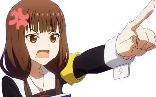 🤬 Anime, wütend, zeigen, Mädchen telegram sticker