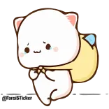 🥺 @tardisticker kucing, stiker, imut, hewan, seni digital, kartun telegram sticker
