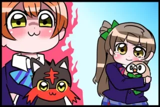 😢 anime, pokemon, cartoon, fanart, cute, kawaii telegram sticker