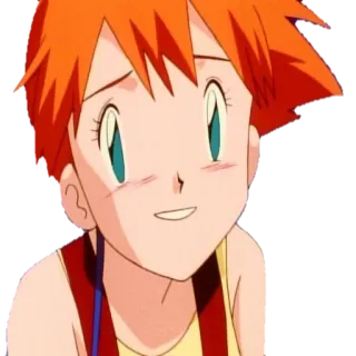 🙏 Misty Pokemon туманный, покемон, аниме, мультфильм, персонаж telegram sticker