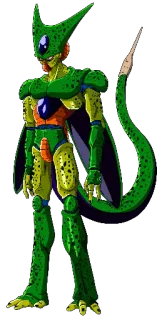 😠 Cell Dragon Ball Z Cell, Dragon Ball Z, anime, manga, villain, green, fighting telegram sticker