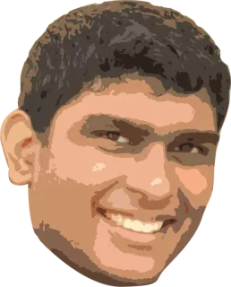 😛 face, man, portrait, person, smile, head telegram sticker