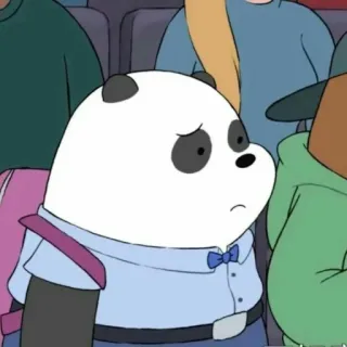 ✨ Panda We Bare Bears Panda, We Bare Bears, Dibujos animados, Oso, Animación telegram sticker