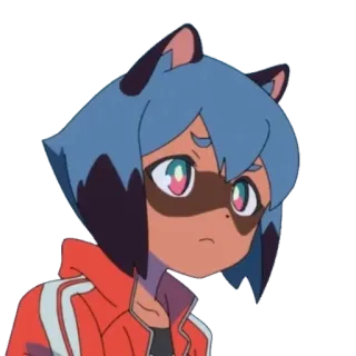 👀 Michiru Kagemori BNA Anime, BNA, Michiru Kagemori, Tanuki, Umano, Personaggio, Illustrazione, Adesivo telegram sticker