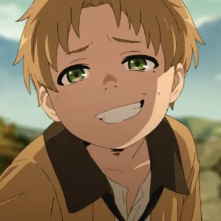 😏 anime, con trai, mỉm cười, vui vẻ, nhân vật telegram sticker