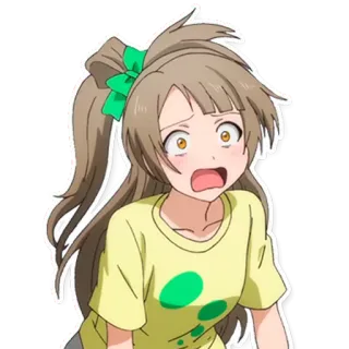 😫 Anime, Menina, Desenho animado, Fofo, Adesivo telegram sticker