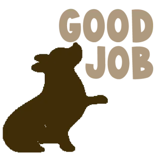 👍 dog, silhouette, pet, animal, brown telegram sticker