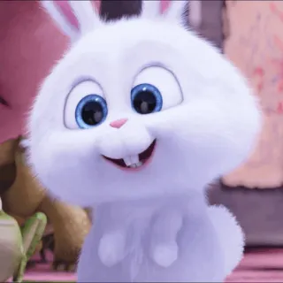 🍧 Snowball The Secret Life of Pets bunny, rabbit, cute, animal, cartoon, pet telegram sticker