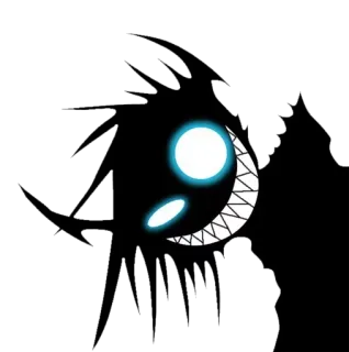 😈 creatura, mostro, oscuro, astratto telegram sticker