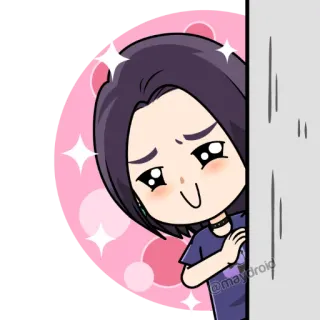 👀 @mayoroid cartoon, cute, sparkles, anime, kawaii, chibi telegram sticker