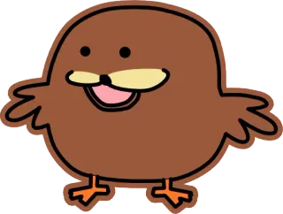 🐦 สัตว์, การ์ตูน, นก, น่ารัก, ตลก telegram sticker