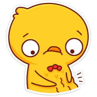 😳 pássaro, frango, emoji, desenho animado, adesivo, personagem whatsapp sticker
