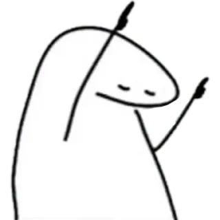 😀 스티커, 캐릭터, 손가락, 막대기 인간 whatsapp sticker