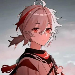 🌟 Kaedehara Kazuha Genshin Impact Anime, Genshin Impact, Kazuha, Kaedehara Kazuha, Personagem, Video game, Arte telegram sticker