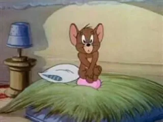 🙁 Jerry Mouse Tom and Jerry dessin animé, souris, Jerry, Tom et Jerry, animal whatsapp sticker