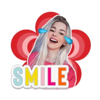 😂 SMILE улыбка, смех, счастливый, женщина, эмодзи, радость, веселый telegram sticker