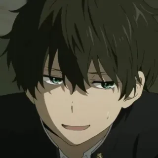 💞 Houtarou Oreki Hyouka Anime, Ragazzo, Studente, Personaggio, Hyouka, Houtarou Oreki telegram sticker