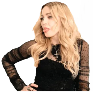 😛 Madonna Sänger, Pop, Ikone, Promi, Porträt telegram sticker