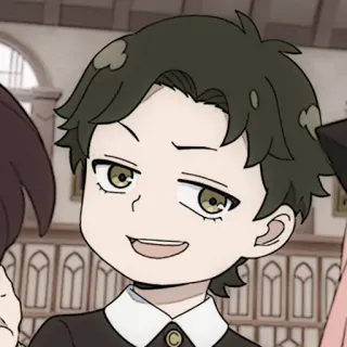 🌄 Damian Desmond Spy × Family Anime, Damian Desmond, Spy x Family, Karakter, Kartun telegram sticker