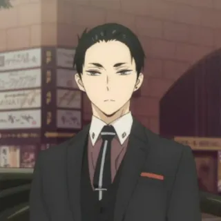 💸 Daisuke Kambe The Millionaire Detective Balance: Unlimited アニメ, キャラクター, 探偵, スーツ whatsapp sticker