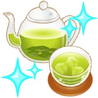 😊 té, tetera, bebida, té verde, bebida, bebida caliente whatsapp sticker