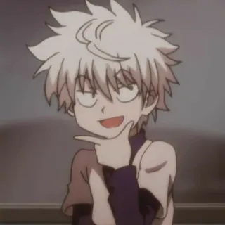 🌑 Killua Zoldyck Hunter x Hunter 애니, 킬루아, hxh, 헌터x헌터, 조르딕 telegram sticker