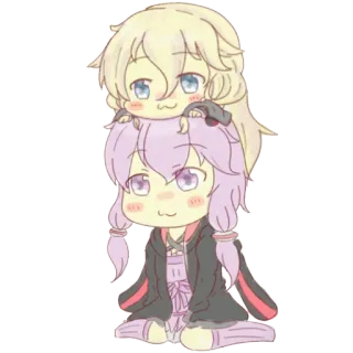 😚 ちび, アニメ, 可愛い, かわいい, 漫画 telegram sticker