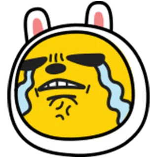 🇸🇷 crying, sad, upset, emotional, cartoon telegram sticker