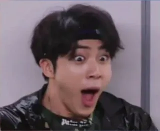 🤪 Person, Ausdruck, Schock, Überraschung, Gesicht, Kpop telegram sticker