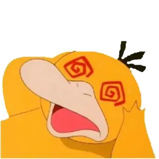 😵 Psyduck Pokemon Psyduck, Pokémon, hoa mắt, anime, hoạt hình whatsapp sticker