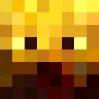 👹 Blaze Minecraft video game, pixelated, fire, monster, character, Blaze, Minecraft telegram sticker