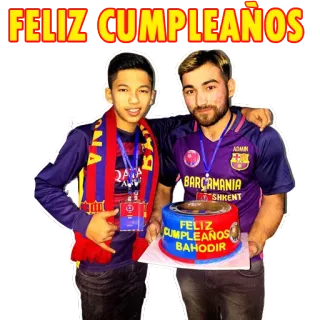 🎂 FELIZ CUMPLEAÑOS
FELIZ CUMPLEAÑOS BAHODIR วันเกิด, ฉลอง, เค้ก, สุขสันต์วันเกิด, ผู้คน, ภาพเหมือน telegram sticker