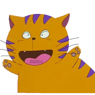 😁 DIG64 猫, 漫画, 動物, ステッカー, ペット, イラスト telegram sticker