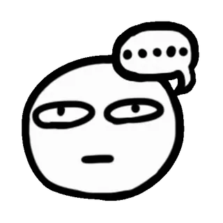 ⭐ Ausdruck, Denken, Zweifel, Figur, Gekritzel whatsapp sticker