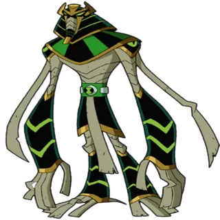 😱 Snare-oh Ben 10 Мумия, Инопланетянин, Мультфильм, Персонаж, Бен 10, Snare-oh telegram sticker