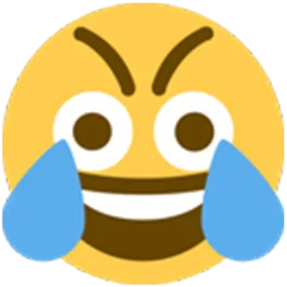 😂 Эмодзи, Плач, Смех, Слезы, Желтое лицо telegram sticker