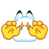 🤩 表情符号, 闪亮, 卡通, 可爱 telegram sticker