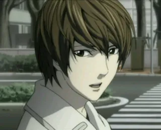😃 Light Yagami Death Note Anime, Manga, Death Note, Light Yagami, Personaggio, Animazione Giapponese whatsapp sticker