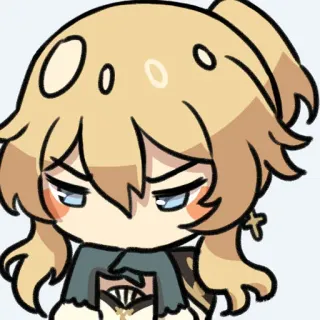 😊 Jean Gunnhildr Genshin Impact Genshin Impact, Jean Gunnhildr, Anime, Jeu vidéo, Personnage, Bouderie whatsapp sticker