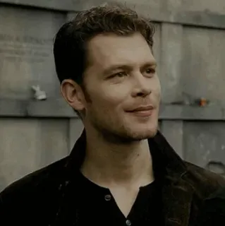 😁 Klaus Mikaelson The Vampire Diaries Klaus Mikaelson, The Vampire Diaries, Joseph Morgan, vampire, smiling, male telegram sticker