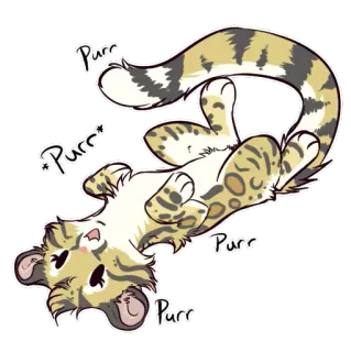 😸 Purr Katze, Kätzchen, süß, Tier, Haustier, Cartoon, Haustier telegram sticker
