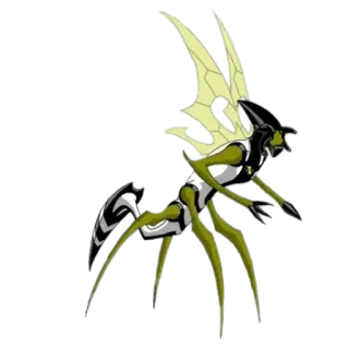 😃 Big Chill Ben 10 Бен 10, Big Chill, Инопланетянин, Мультфильм, Супергерой, Анимация telegram sticker