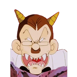 👹 angry, demon, devil, horns, cartoon, anime telegram sticker