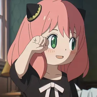 🥜 Anya Forger Spy x Family anime, spy x family, anya forger, cute, cartoon, character whatsapp sticker