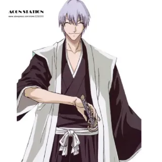 🐍 Gin Ichimaru Bleach Anime, Bleach, Gin Ichimaru, Charakter, Schwert telegram sticker