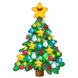 🎄 크리스마스 트리, 휴일, 장식, 크리스마스, 별, 장식 telegram sticker