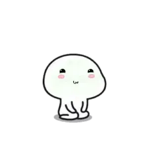 🍥 милый, каваий, мультфильм, стикер, капля whatsapp sticker