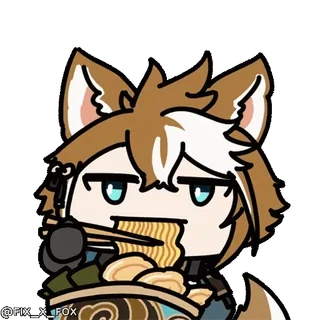 Genshin Impact @fixfox whatsapp stickers