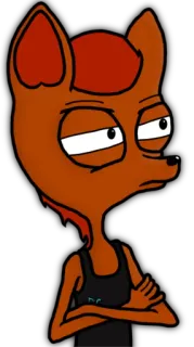 😠 Cartoon, Figur, Fuchs, Anthropomorph, Illustration, Kunst telegram sticker
